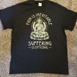Buddhist quote Unisex graphic tee, size M